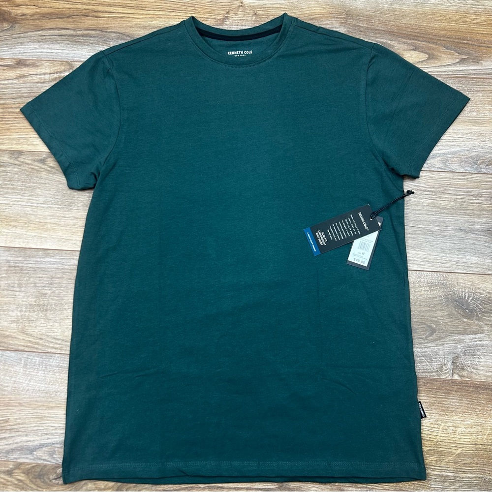 $49 KENNETH COLE Comfort Performance Slim Fit T-Shirt Short Sleeve Mens M NWT